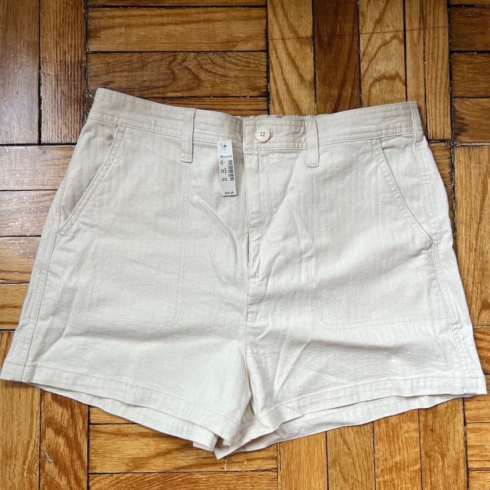 NWT Madewell Cream Camp Short